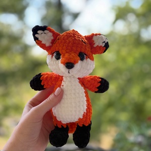 Rókakoma � pihe-puha horgolt amigurumi róka - játék & sport - plüssállat & játékfigura - róka - Meska.hu