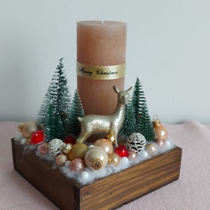 Erdei csoda adventi asztaldísz - karácsony - adventi díszek - adventi asztaldísz - Meska.hu
