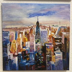 NEW YORK-festmény, Művészet, Festmény, Akril, Festészet, MESKA