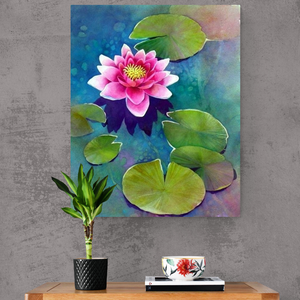 LÓTUSZVIRÁG - művészet - festmény - akril - Meska.hu