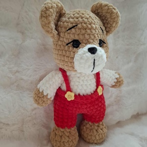 Horgolt plüss maci - játék & sport - plüssállat & játékfigura - maci - Meska.hu