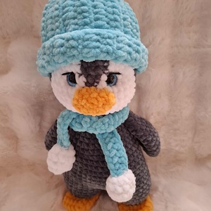 Horgolt plüss pingvin - játék & sport - plüssállat & játékfigura - más figura - Meska.hu Horgolt plüss pingvin - játék & sport - plüssállat & játékfigura - más figura - Meska.hu