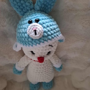 Horgolt plüss hóember nyuszis sapiban - játék & sport - plüssállat & játékfigura - más figura - Meska.hu Horgolt plüss hóember nyuszis sapiban - játék & sport - plüssállat & játékfigura - más figura - Meska.hu