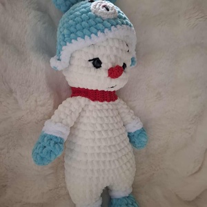 Horgolt plüss hóember nyuszis sapiban - játék & sport - plüssállat & játékfigura - más figura - Meska.hu Horgolt plüss hóember nyuszis sapiban - játék & sport - plüssállat & játékfigura - más figura - Meska.hu