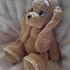 Horgolt plüss spániel kutyus - játék & sport - plüssállat & játékfigura - kutya - Meska.hu