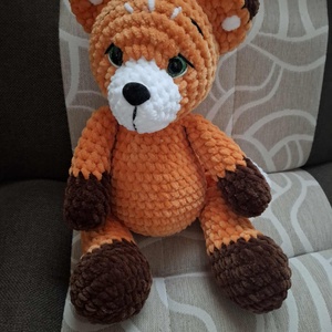 Horgolt plüss róka, Játék & Sport, Plüssállat & Játékfigura, Róka, Horgolás, MESKA