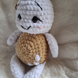 Horgolt plüss bébi teknős  - játék & sport - plüssállat & játékfigura - más figura - Meska.hu