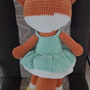 Óriás horgolt plüss rókalány - játék & sport - plüssállat & játékfigura - róka - Meska.hu