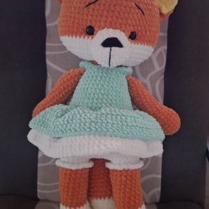 Óriás horgolt plüss rókalány - játék & sport - plüssállat & játékfigura - róka - Meska.hu