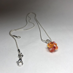 Swarovski Star Fireopál AB 925 Sterling Ezüst nyaklánc medállal - ékszer - nyaklánc - medálos nyaklánc - Meska.hu