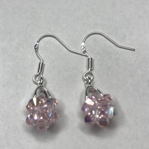 Swarovski Star Rosaline AB 925 Sterling Ezüst fülbevaló - ékszer - fülbevaló - lógó fülbevaló - Meska.hu