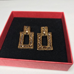 Egyedi tervezésű Swarovski Rose Gold, 925 Sterling Ezüst alkalmi bedugós fülbevaló - ékszer - fülbevaló - pötty fülbevaló - Meska.hu