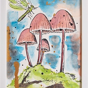 Erdőszéli mesék I. - művészet - festmény - akvarell - Meska.hu