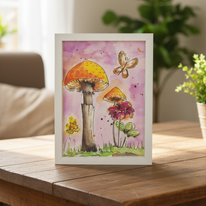 Erdőszéli mesék IV., Művészet, Festmény, Akvarell, Festészet, MESKA