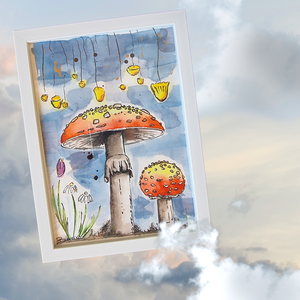 Erdőszéli mesék V. - művészet - festmény - akvarell - Meska.hu