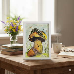 Erdőszéli mesék VI. - művészet - festmény - akvarell - Meska.hu