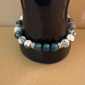 Karkötő, Ékszer, Karkötő, Ásványkarkötő, Gyöngyfűzés, gyöngyhímzés, MESKA