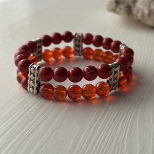 Karkötő, Ékszer, Karkötő, Ásványkarkötő, Ékszerkészítés, Gyöngyfűzés, gyöngyhímzés, MESKA