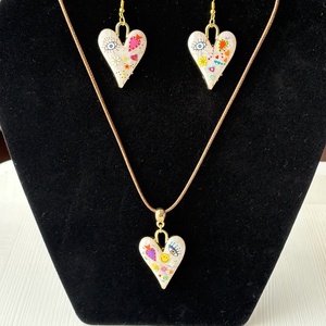 Nyaklánc fülbevalóval, Ékszer, Ékszerszett, Ékszerkészítés, MESKA