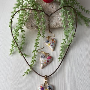 Nyaklánc fülbevalóval - ékszer - ékszerszett - Meska.hu