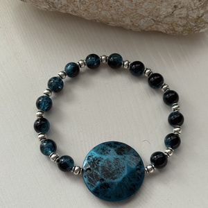 Karkötő, Ékszer, Karkötő, Bogyós karkötő, Ékszerkészítés, Gyöngyfűzés, gyöngyhímzés, MESKA