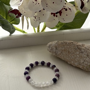 Karkötő, Ékszer, Karkötő, Ásványkarkötő, Ékszerkészítés, Gyöngyfűzés, gyöngyhímzés, MESKA