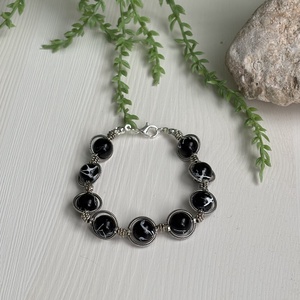 Karkötő, Ékszer, Karkötő, Karperec, Ékszerkészítés, Gyöngyfűzés, gyöngyhímzés, MESKA