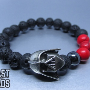 Red Lightsaber - Darth Vader karkötő - ékszer - karkötő - karkötő medállal - Meska.hu