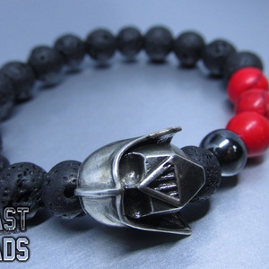 Red Lightsaber - Darth Vader karkötő - ékszer - karkötő - karkötő medállal - Meska.hu