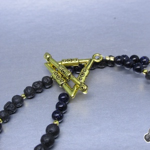 Naprendszer nyaklánc - T-kapoccsal - ékszer - nyaklánc - gyöngyös nyaklánc - Meska.hu