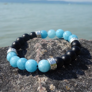  Depth of cloud - karkötő  - ékszer - karkötő - gyöngyös karkötő - Meska.hu