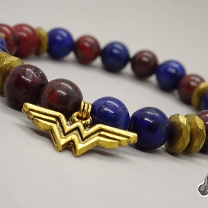 Warrior of Love - Wonder Woman karkötő, Ékszer, Karkötő, Gyöngyös karkötő, Ékszerkészítés, MESKA