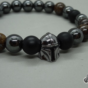 The Bounty Hunter - The Mandalorian karkötő - ékszer - karkötő - karkötő medállal - Meska.hu