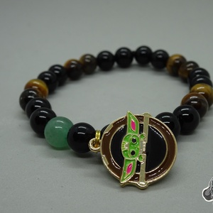 Frogs' final boss - Grogu karkötő (The Mandalorian), Ékszer, Karkötő, Karkötő medállal, Ékszerkészítés, MESKA