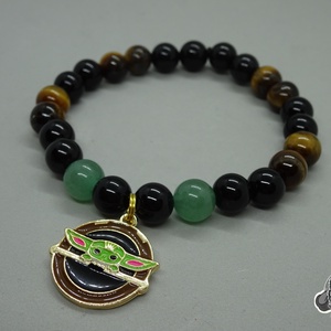 Frogs' final boss - Grogu karkötő (The Mandalorian) - ékszer - karkötő - karkötő medállal - Meska.hu