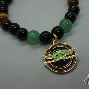 Frogs' final boss - Grogu karkötő (The Mandalorian) - ékszer - karkötő - karkötő medállal - Meska.hu