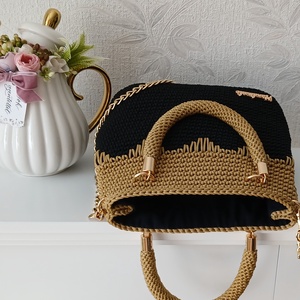 Saját készítésű horgolt táska - táska & tok - kézitáska & válltáska - kézitáska - Meska.hu