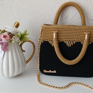 Saját készítésű horgolt táska, Táska & Tok, Kézitáska & válltáska, Kézitáska, Horgolás, MESKA