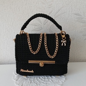 Saját készítésű horgolt táska - táska & tok - kézitáska & válltáska - kézitáska - Meska.hu