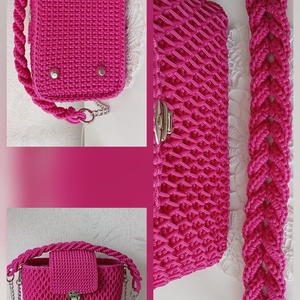 Saját készítésű horgolt táska - táska & tok - kézitáska & válltáska - kézitáska - Meska.hu