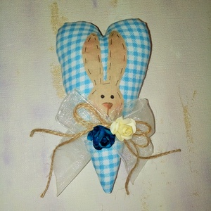 Nyuszis szívecske - otthon & életmód - dekoráció - dísztárgy - Meska.hu