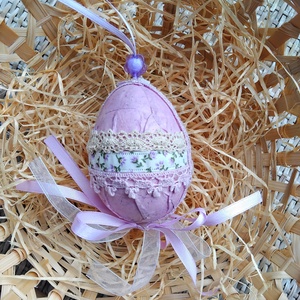 Lila Húsvéti tojás  - otthon & életmód - dekoráció - fali és függő dekoráció - függődísz - Meska.hu