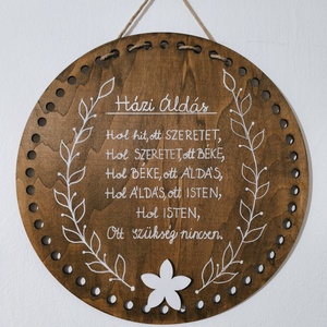 Házi Áldás fatábla - Meska.hu