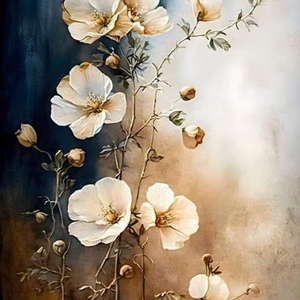 Kontrasztos színek virágválogatás festmény (3. rész) - Meska.hu