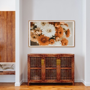 Barackszínű virágválogatás festmény (3. rész) - művészet - festmény - akril - Meska.hu