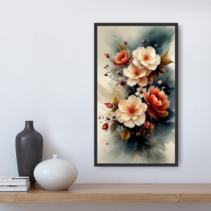 Kontrasztos színek virágválogatás festmény (2. rész) - művészet - festmény - akril - Meska.hu