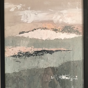 Absztrakt festmény (natúr színvilág) - művészet - festmény - akril - Meska.hu