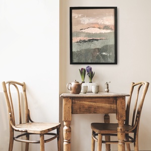 Absztrakt festmény (natúr színvilág) - művészet - festmény - akril - Meska.hu