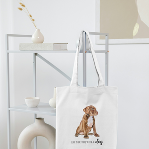 Vászontáska kutyás, Táska & Tok, Bevásárlás & Shopper táska, Shopper, textiltáska, szatyor, Fotó, grafika, rajz, illusztráció, MESKA
