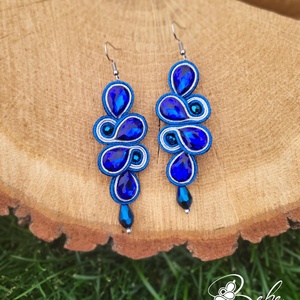 Kleopátra kk- ezüst kézműves sujtás fülbevaló, Ékszer, Fülbevaló, Lógó fülbevaló, Gyöngyfűzés, gyöngyhímzés, Varrás, MESKA